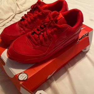 Nike Air Max 90 Triple Red Mens Size 11